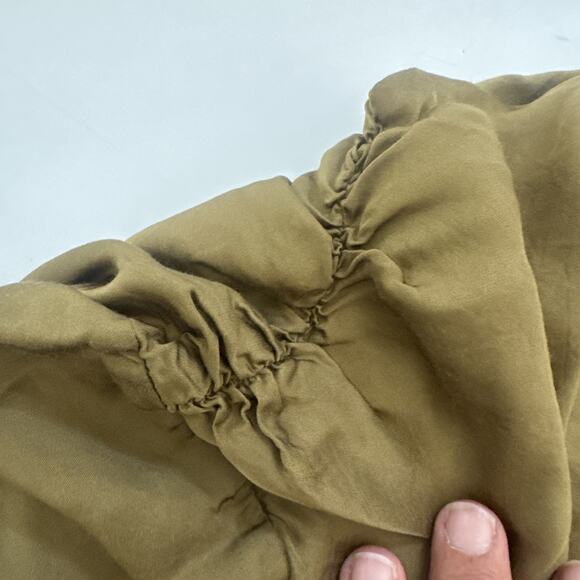 Anthropologie Shirt Blouse Green Satiny Type Fabric‎ Size Small - Picture 4 of 10